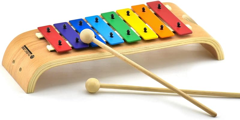 MUSICUBE Xylophone for Kids Wood Xylophone with Mallets Orff Music Instrument for Educational&amp; Preschool Learning Baby Percussion Kit with Professional Tuning for Toddlers Gift Choice for Children age