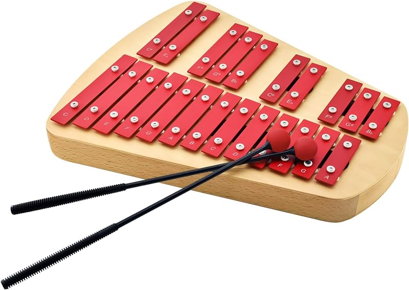 MUSICUBE 13 Keys Xylophone for Kids Wooden Xylophone Musical Instrument with Mallets Glockenspiel Instrument Educational Sensory Musical Toys Christmas Gift Choice for Boys Girls Aged 3+