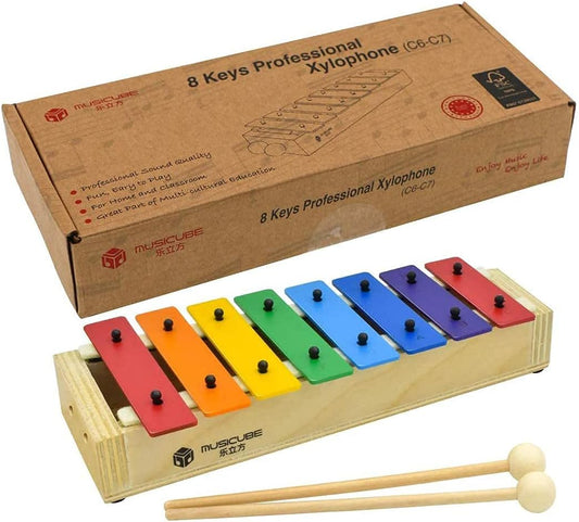 MUSICUBE Xylophone for Kids Baby Xylophone with Professional Tuning Wood Xylophone Toy Instrument for Children Toldder Boys Girls Gift Choice